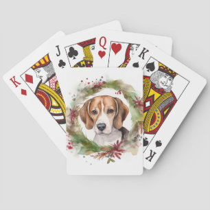 Jeu De Cartes Beagle Noël Wreath Festive Pup