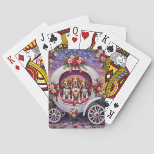 Jeu De Cartes Beagles Chien Saint-Valentin 