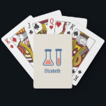 Jeu De Cartes Beaker & Test Tube Science Themed<br><div class="desc">Jouer aux cartes avec un dessin mignon d'un tube d'essai et bécher. Parfait pour les types scientifiques.</div>