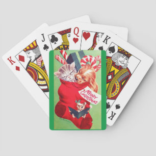 Jeu De Cartes Beau chaton de chiot de bébé de la moitié du