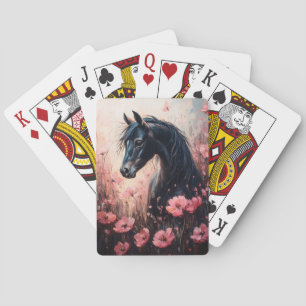 Jeu De Cartes Beau Cheval Blush Fleur sauvage rose