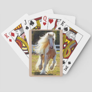 Jeu De Cartes Beau cheval sur une plate-forme des cartes