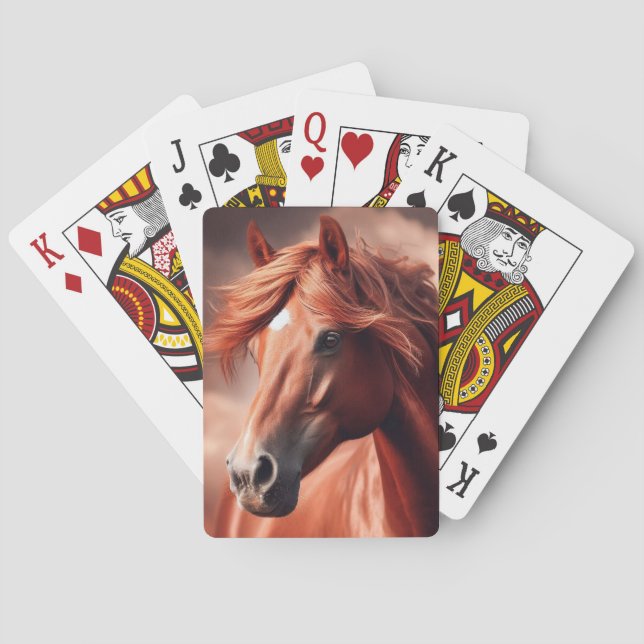 Jeu De Cartes Beau cheval Thoroughbred (dos)