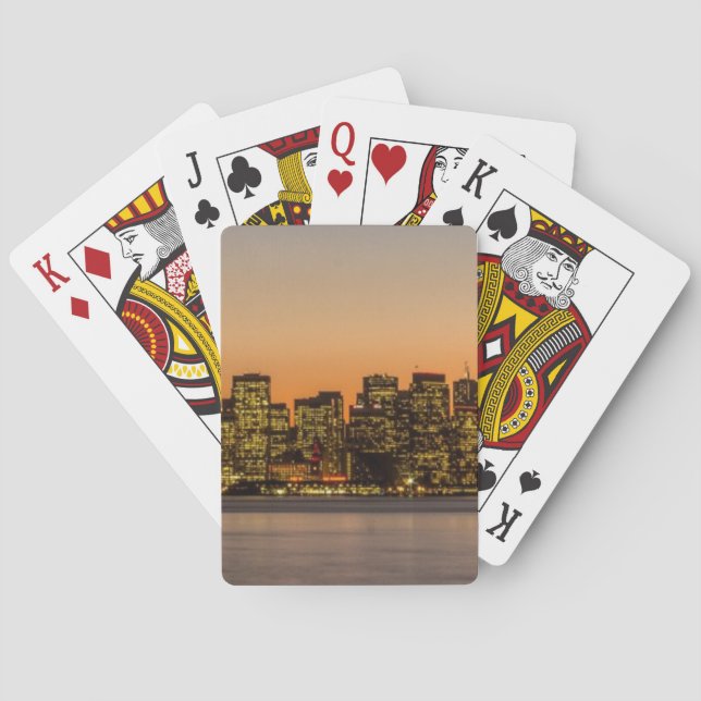 Jeu De Cartes Beau coucher du soleil à San Francisco (dos)