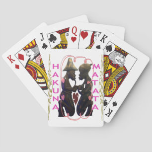 Jeu De Cartes Beau Couple Africain Étonnant : Un Art Romantique