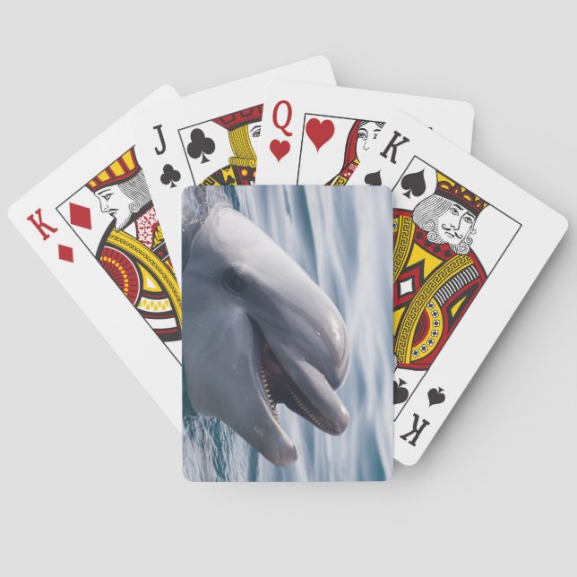 Jeu De Cartes Beau gros plan d'un dauphin (dos)