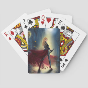 Jeu De Cartes Beau imaginaire Femme Guerrière Princesse sur rue