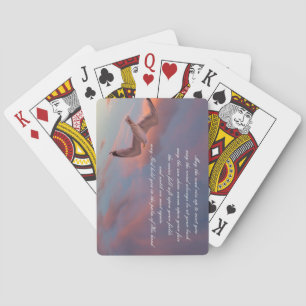 Jeu De Cartes Beau poème "Puisse la route se lever pour vous ren