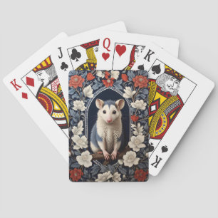 Jeu De Cartes Beau Possum Fleurs Inspirées de William Morris