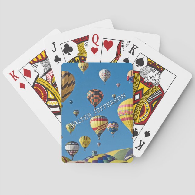 Jeu De Cartes Beaucoup de ballons à air chaud dans le ciel perso (dos)