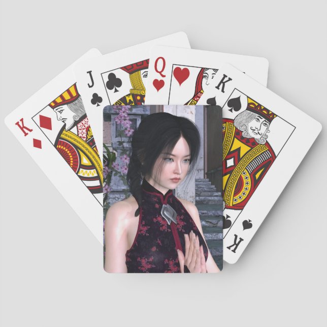 Jeu De Cartes Beauté asiatique (dos)