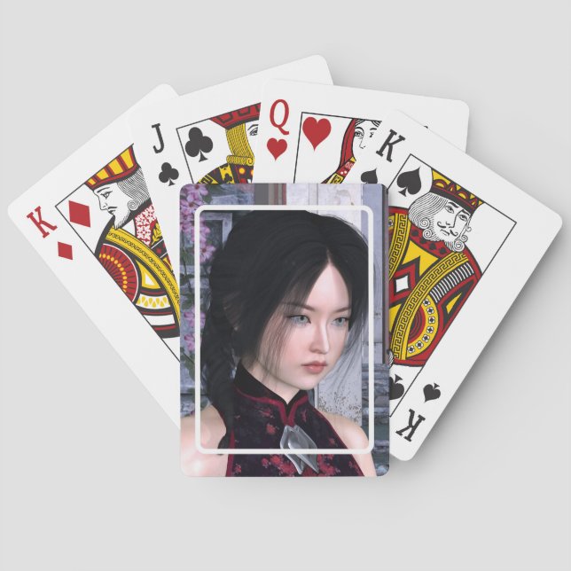 Jeu De Cartes Beauté asiatique (dos)