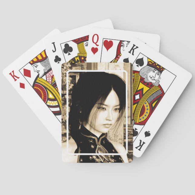 Jeu De Cartes Beauté asiatique (dos)
