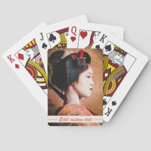 Jeu De Cartes Beauté de Geisha orientale Maiko dame art japonais