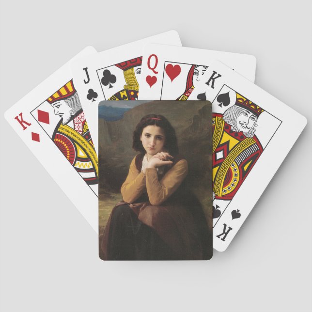 Jeu De Cartes Beauté réfléchissante (Mignon Pensive) 1869 Bougue (dos)