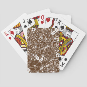 Jeu De Cartes Beautés botaniques Vélo Brown Jeu Cartes