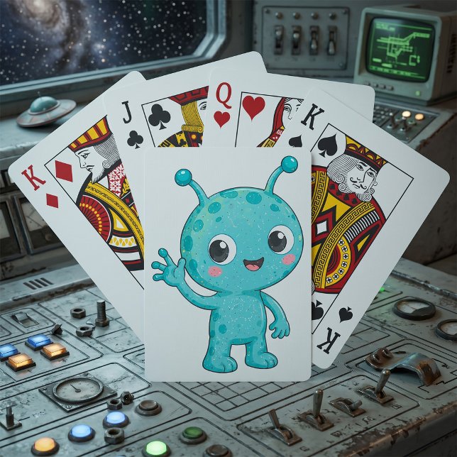 Jeu De Cartes Bébé Alien Espace Monstre Mignon (Créateur téléchargé)
