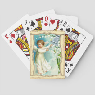 Jeu De Cartes Bébé Ange Avec Cloche Bleue