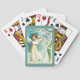 Jeu De Cartes Bébé Ange Avec Cloche Bleue