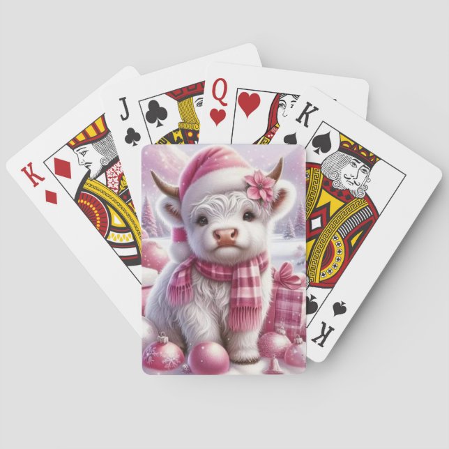 Jeu De Cartes Bébé blanc adorable Heifer (dos)