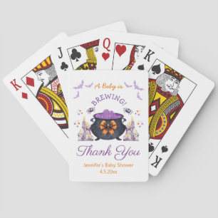 Jeu De Cartes bébé d'Halloween en préparation remerciement pour
