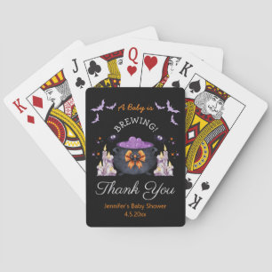 Jeu De Cartes bébé Halloween en préparation fête prénatale merci