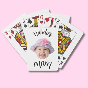 Jeu De Cartes Bébé Mignon Enfant Visage Photo Nom de l'Enfant M