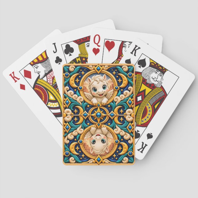 Jeu De Cartes Bébé Pégase Mignon, Mythique (dos)