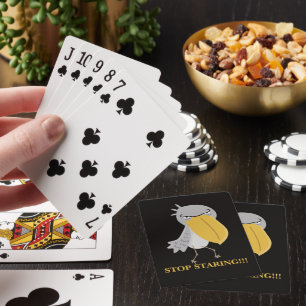 Jeu De Cartes Bec-à-chausson drôle Arrête de regarder
