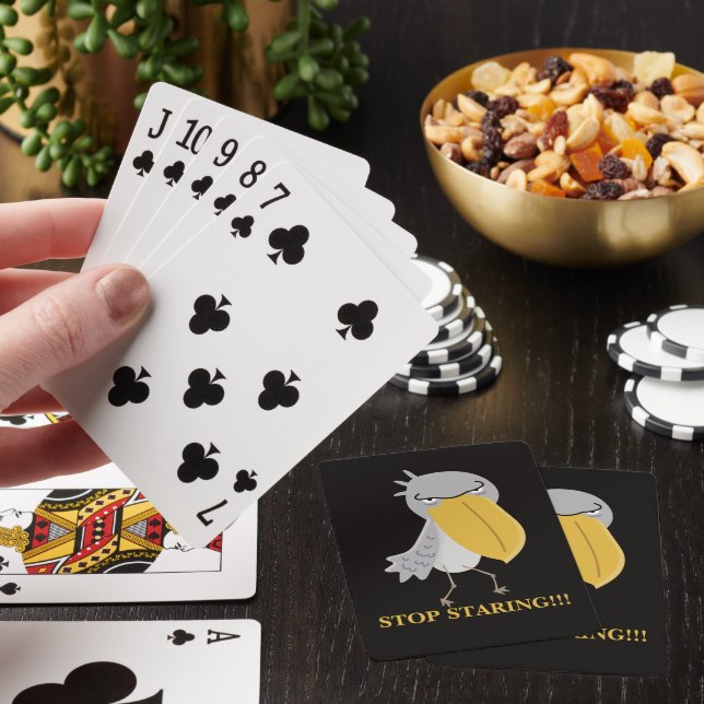 Jeu De Cartes Bec-à-chausson drôle Arrête de regarder (In Situ)