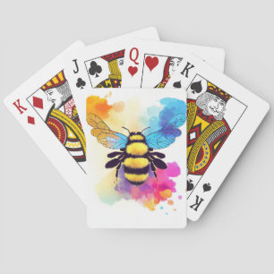 Jeu De Cartes Bee Wild Nature Animal Color Art Peinture