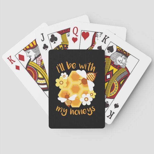 Jeu De Cartes Beekeeper Gift | Beekeeper Will Be With My Honeys (dos)