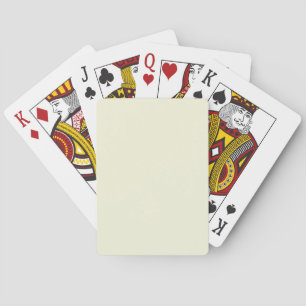 Jeu De Cartes Beige (blanc cassé) F5F5DC - Option pour ajouter u