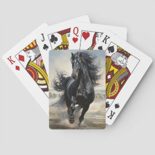 Jeu De Cartes Bel Équitation Noir 