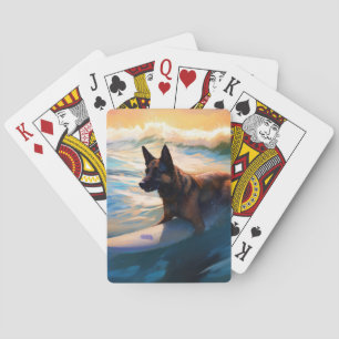 Jeu De Cartes Belge Shepherd Beach Surf Peinture