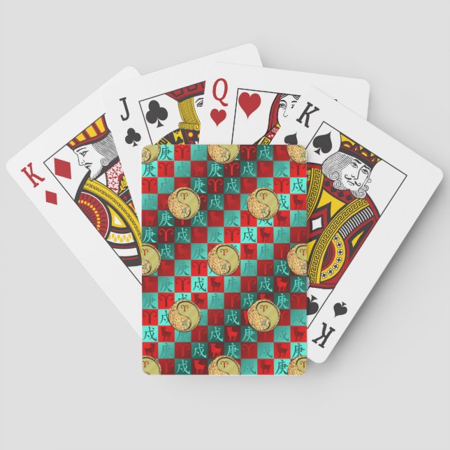 Jeu De Cartes Bélier & Chien Métal (dos)