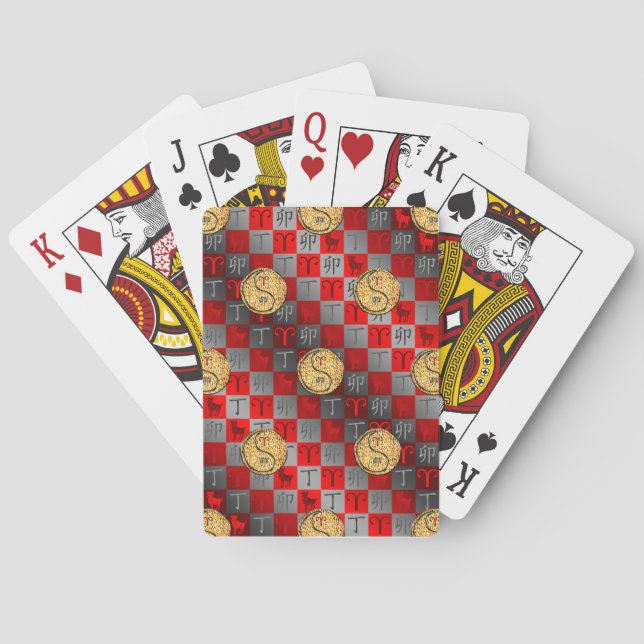 Jeu De Cartes Bélier & Lapin de Feu (dos)