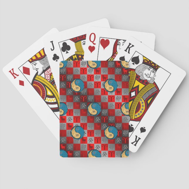 Jeu De Cartes Bélier & Lapin d'eau (dos)
