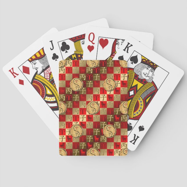 Jeu De Cartes Bélier & Rat de feu (dos)