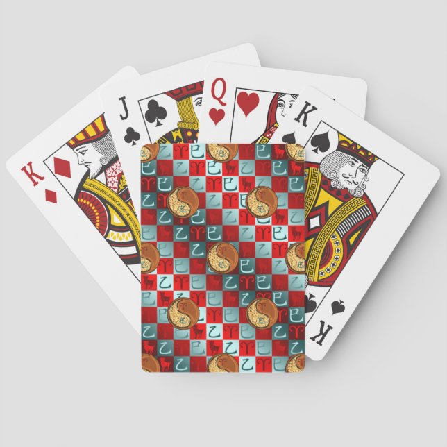 Jeu De Cartes Bélier & Serpent de Bois (dos)