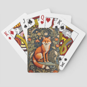 Jeu De Cartes Belle assise Red Fox William Morris Inspiré