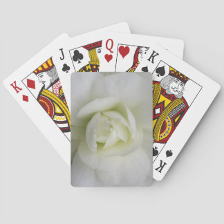 Jeu De Cartes Belle Carnation Blanche Jouer Cartes