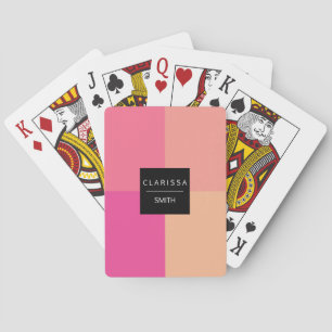 Jeu De Cartes Belle combinaison géométrique colorée