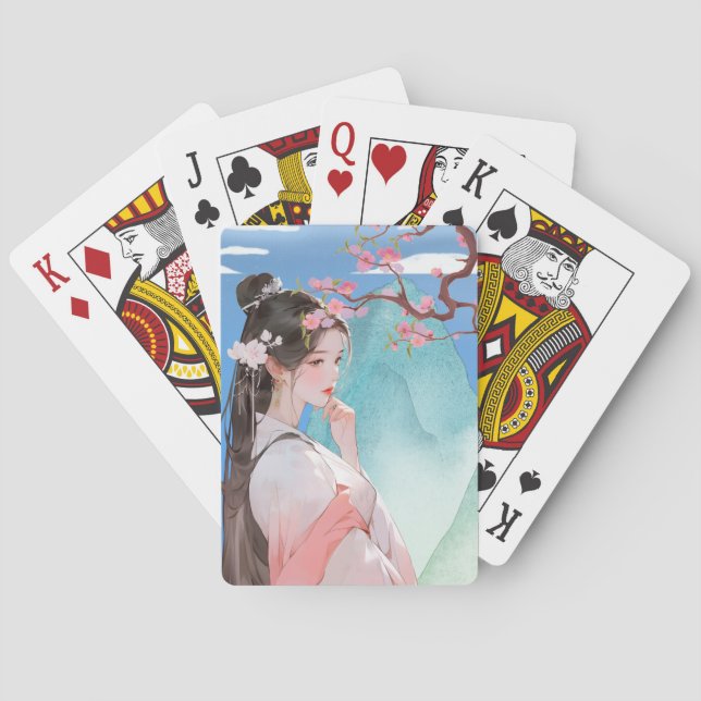 Jeu De Cartes Belle femme chinoise (dos)
