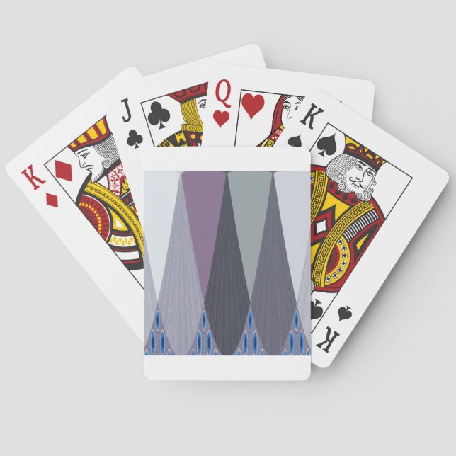 Jeu De Cartes Belle impression Extraordinaire Chevron Design Art (dos)