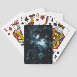 Jeu De Cartes Belle Lune qui coule avec les arbres