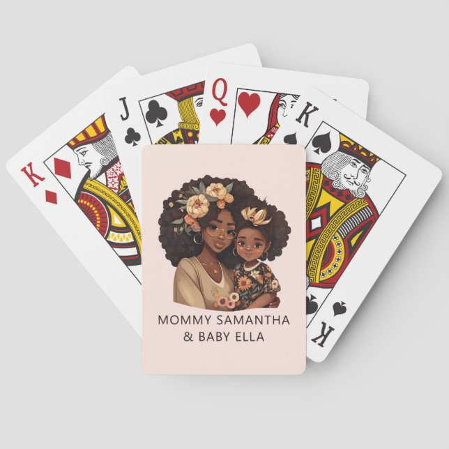 Jeu De Cartes Belle maman et fille noire (10) (dos)