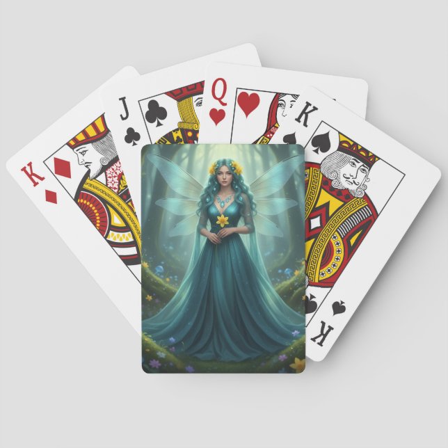 Jeu De Cartes Belle Mars Aquamarine Fée (dos)