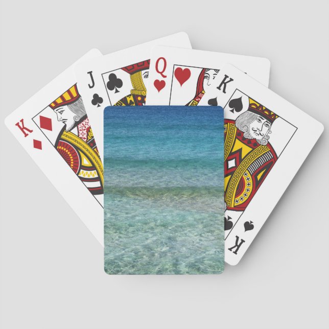 Jeu De Cartes Belle mer des Caraïbes calme (dos)