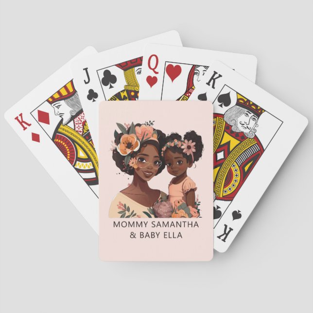 Jeu De Cartes Belle mère et fille noire (13) (dos)